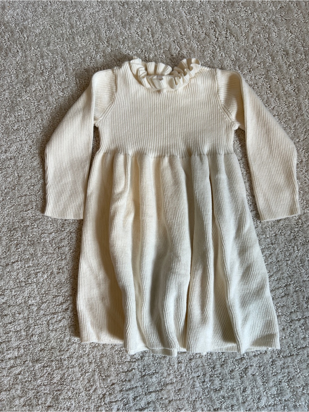 GAP Ruffle-Neck Knit Dress for Kids